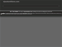 Tablet Screenshot of elpostantillano.com